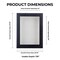 Rustic Black Wood Shadow Box Frame with Acrylic Front - White Suede Backing, 30 Sizes